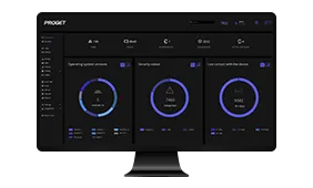 Proget mobility management, screen with console
