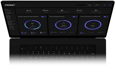Proget console on mobile device (laptop)