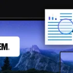 banner with KAEM logo, two mobile devices laptop and tablet, document icon with magnifying glass